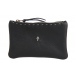 Te. ket leather pouch - black