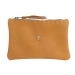 Te. ket leather pouch - mustard